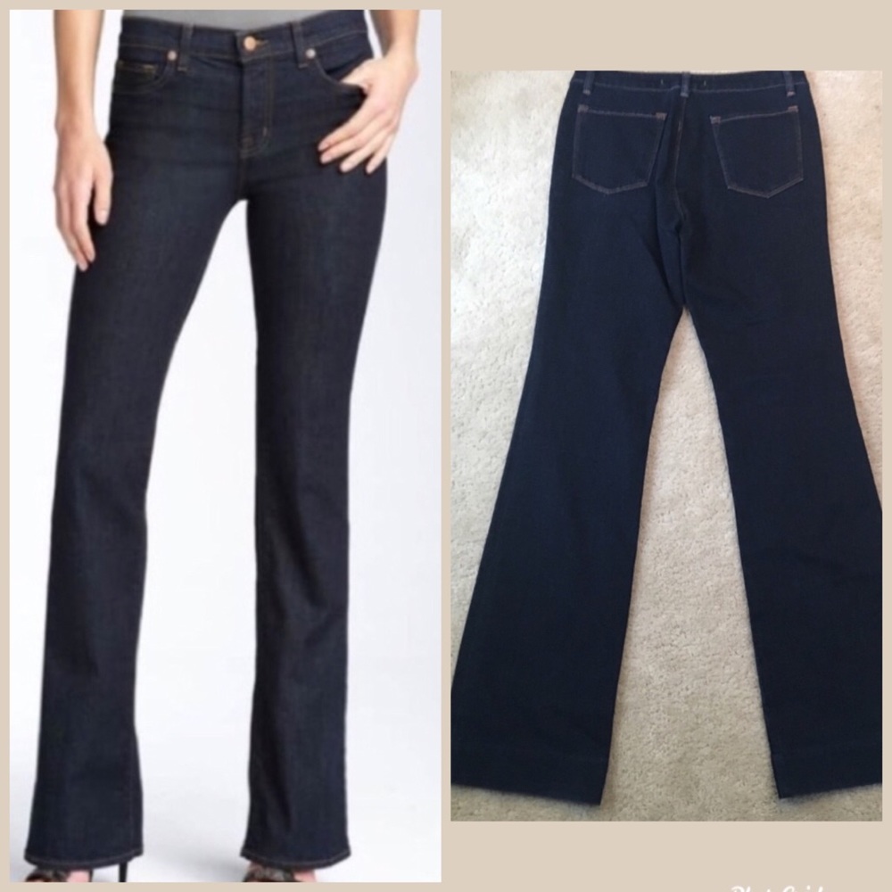 J Brand Women's Bootcut Xfit Lycra Jeans Dark Wash